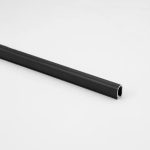 Listel curvo negro mate 14mm x 2500mm aluminio MOLDUMET