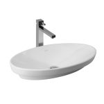 Bacha tori oval de apoyo 68x38x13cm FERRUM