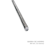 Barra hierro 8 mm