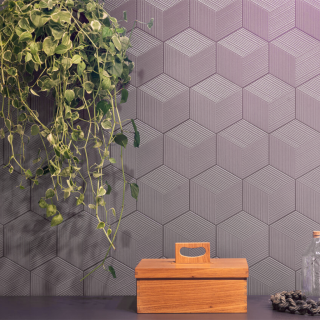 Revestimiento orion hex plisse verbena mt 18x20.8 liso ELIANE