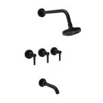 BaÑera eros lever advance black GRIFERIA ARGENTINA