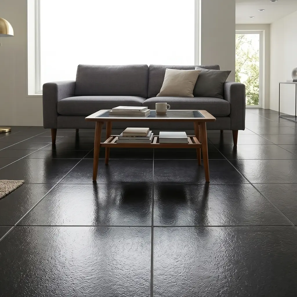 Ceramico chaÑi negro brillante 43x43 (vta s/stock) FERRAZANO