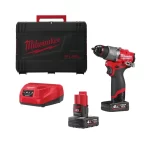 Taladro atornillador 13mm - m12 fuel-c/carg+2bat MILWAUKEE