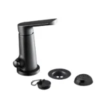Jgo monocomando negro p/bide aromo fv FV