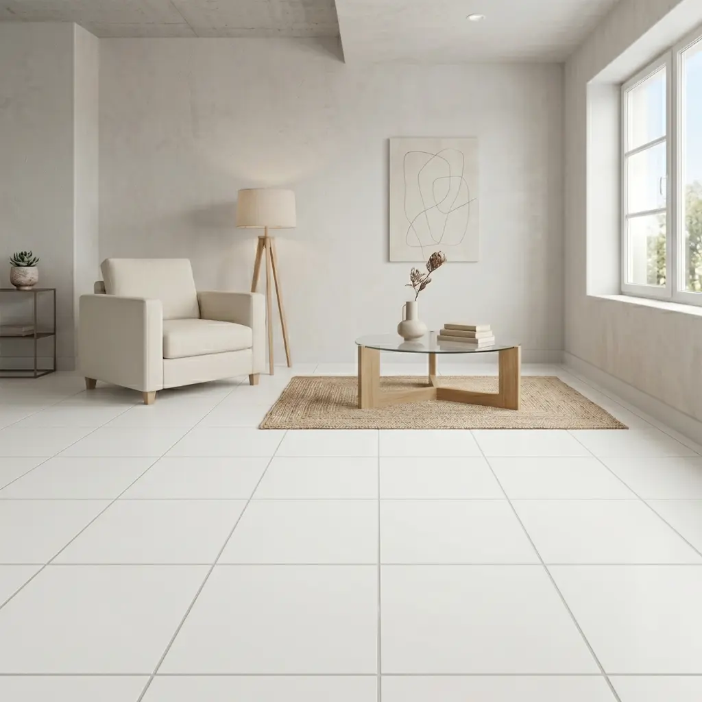 Revest. porcelana branco 20x20 liso ELIANE