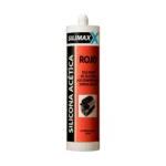 Sellador de silicona alta temp. 280grs rojo SILIMAXX