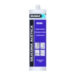 Silicona acetica uso general 280gr negra SILIMAXX