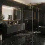 Ceramico nero oro polido 72x72 ANGELGRES