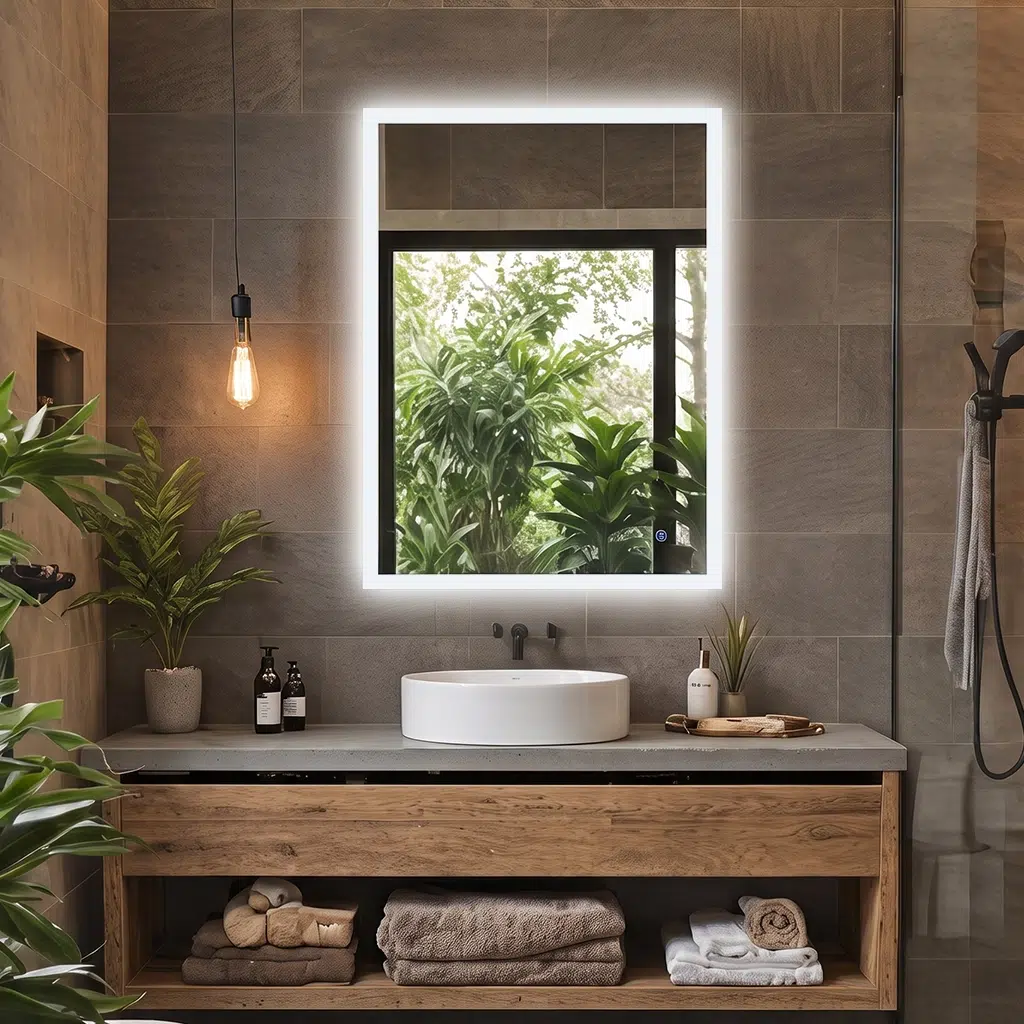 Espejo c/ luz led sin marco rectangular v 500*700 IQUA