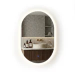 Espejo c/ luz led sin marco oval v 500*700 IQUA