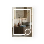 Espejo c/ luz led sin marco rect 700x500 c/desemp IQUA