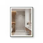 Espejo c/ luz led con marco rectangular v  700*500 IQUA