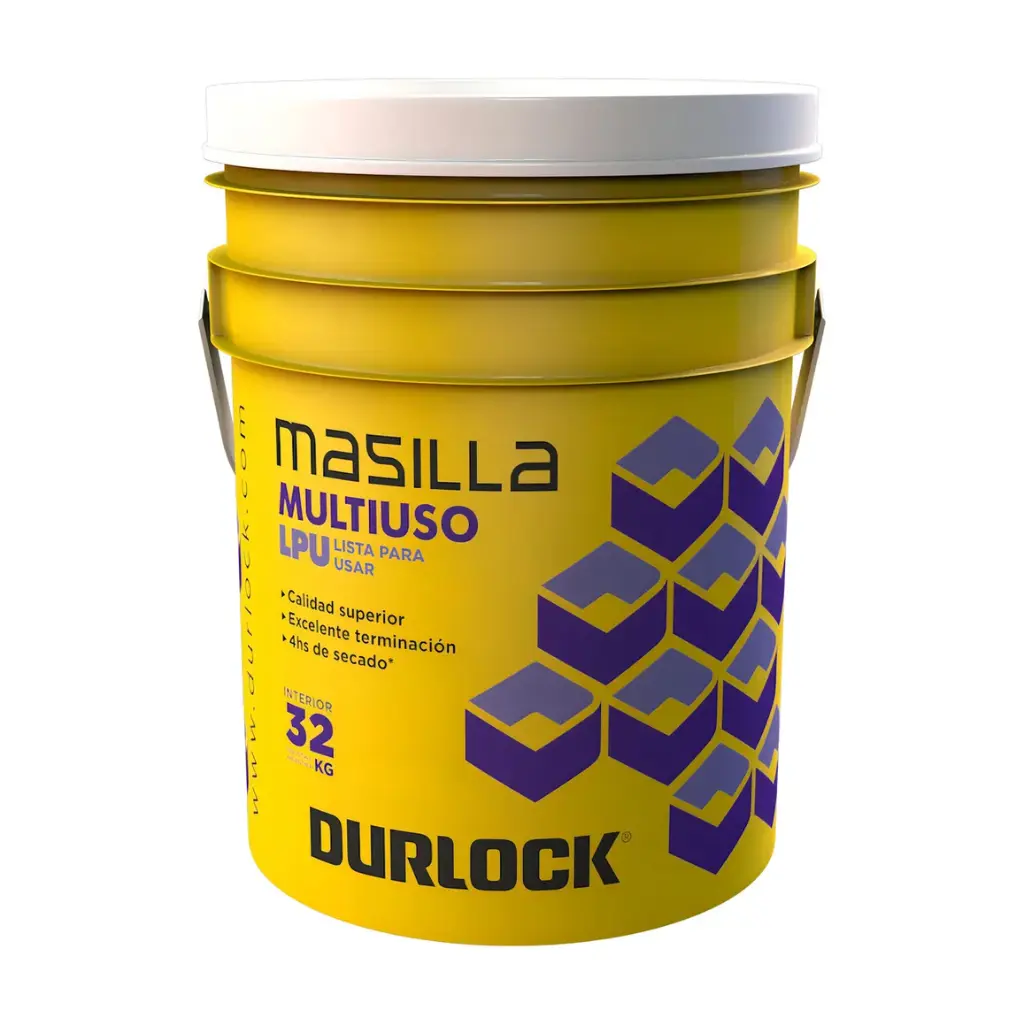 Masilla de 10 nva.formula lpu balde x 32 kg durlock DURLOCK